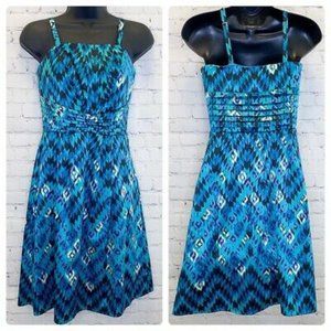 Gianni Bini green aztec print sleeveless dress 0